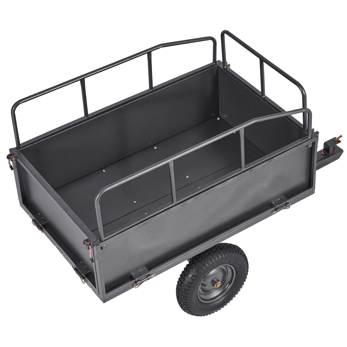 Steel Dump Cart 17 Cu. Ft 600LB for ATV/UTV Trailer Tow Behind Heavy Duty image 9