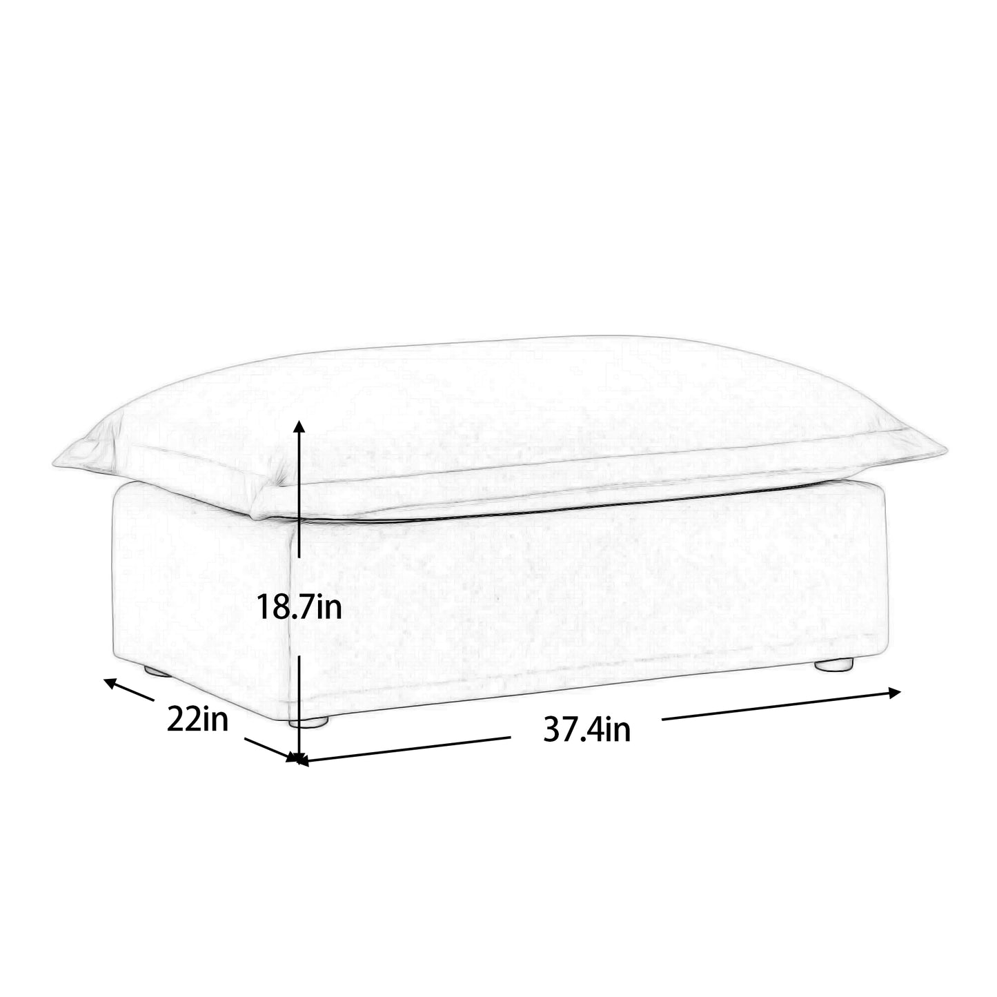 Koala Ottoman - Cream image 11