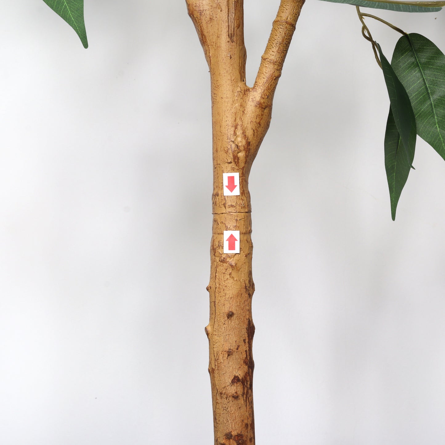 6FT Artificial Ficus Tree with Natural Trunk in Black Plastic Pot for Indoor Home Office Decor, 1pc/set image 12