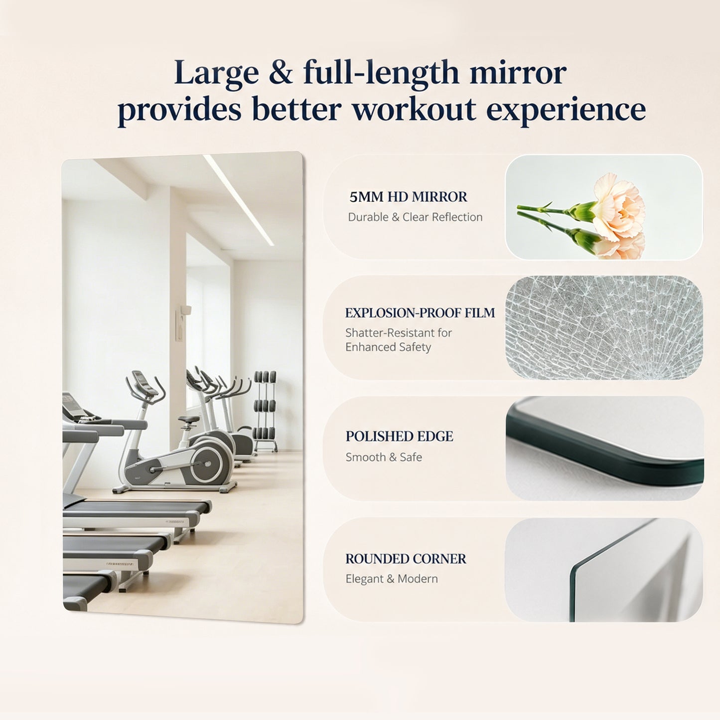 GYM MIRROR 24X48 INCH -2pcs image 12