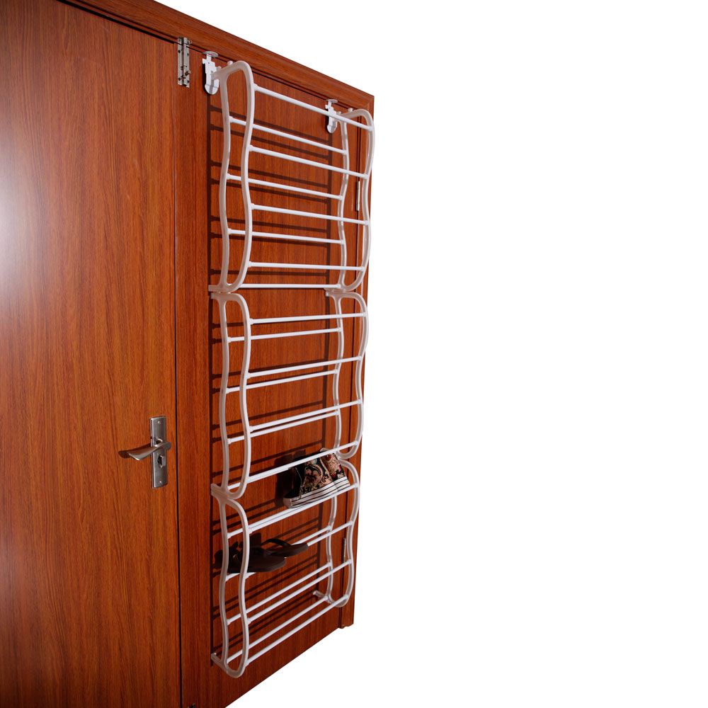 Easy to install wall-mounted shoe rack