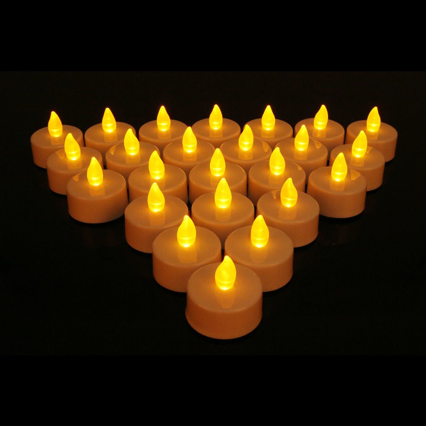 120x LED Tea Lights Candles Battery Operated Flickering Flameless Realistic Tealight image 1