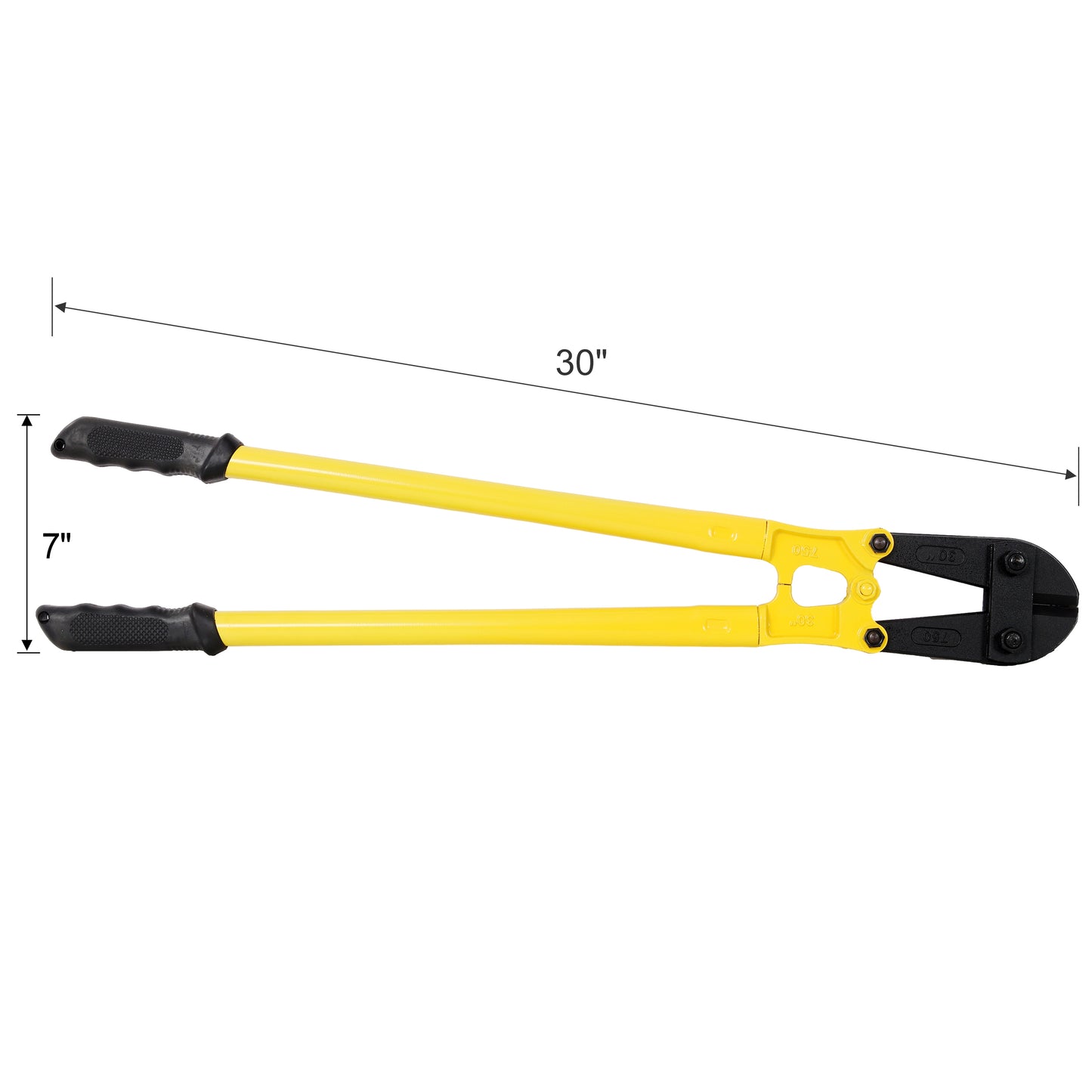 30" Heavy-Duty Medium Bolt Cutter for Fence, Steel Wire, Chain, Screws, Rivets & Medium Padlocks, Ergonomic Soft Rubber Grip Handle image 9