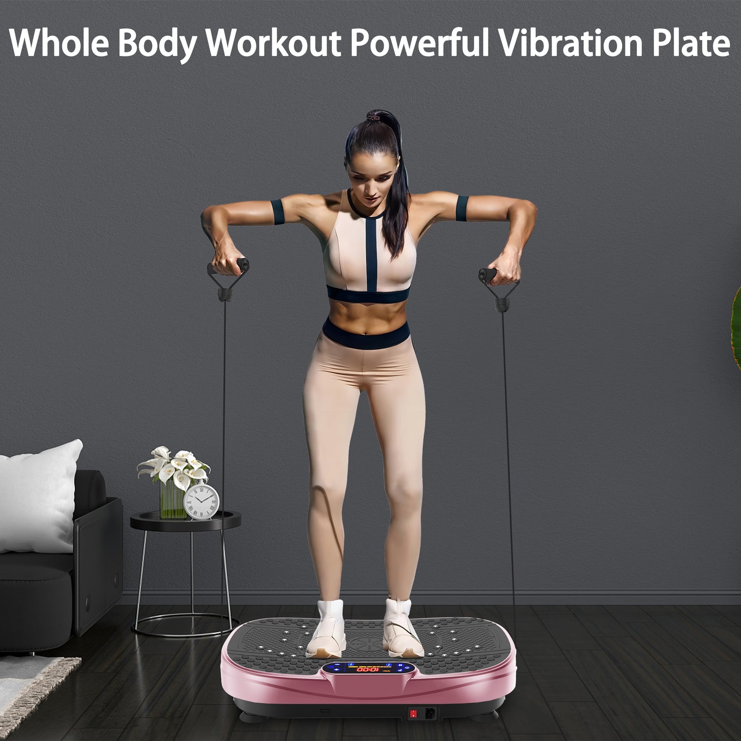 Vibration Plate Fitness Platform Exercise Machine image 6