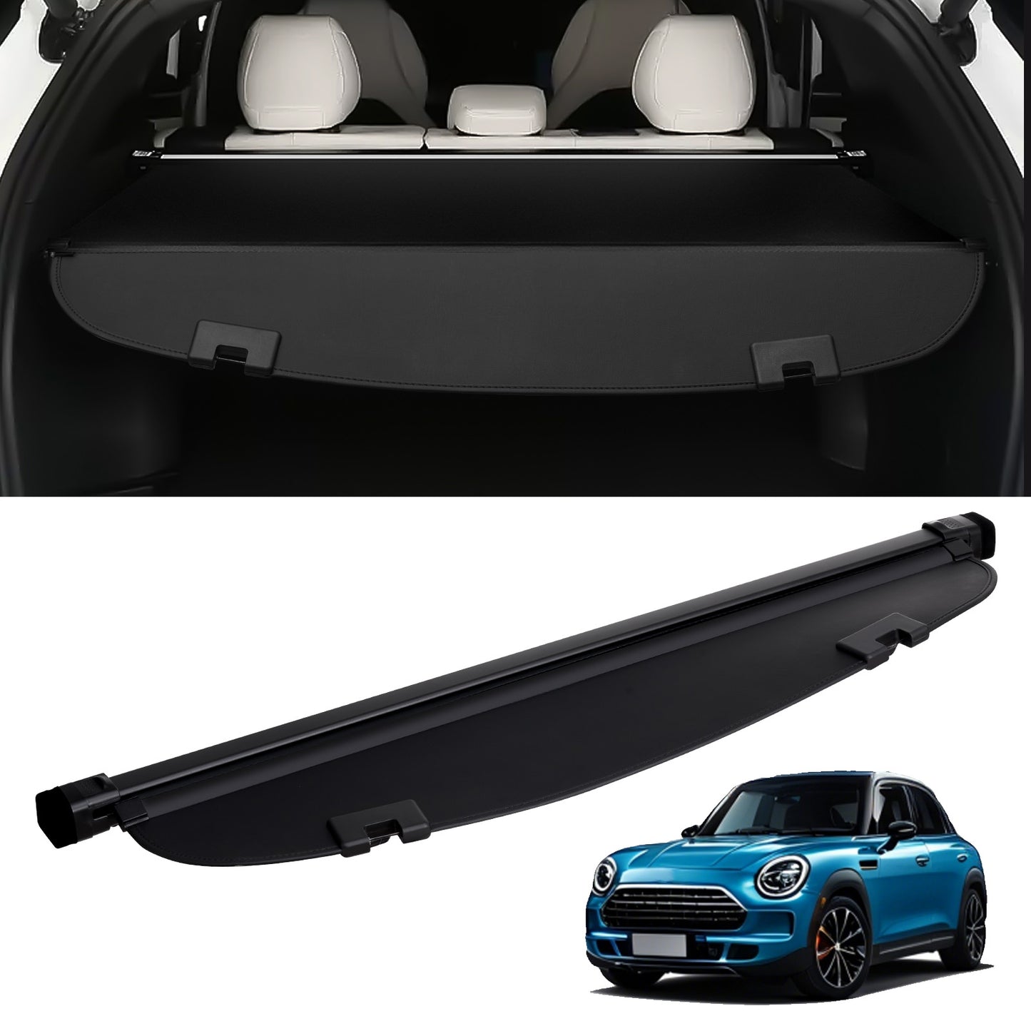 Retractable Cargo Cover for Mazda, Upgraded Waterproof Trunk Cover Security Shield Shade for Mazda CX-5 2017-2025 5-Seater, UV Resistant Rear Trunk Cover, Aluminum Alloy & PVC Leather Texture image 12