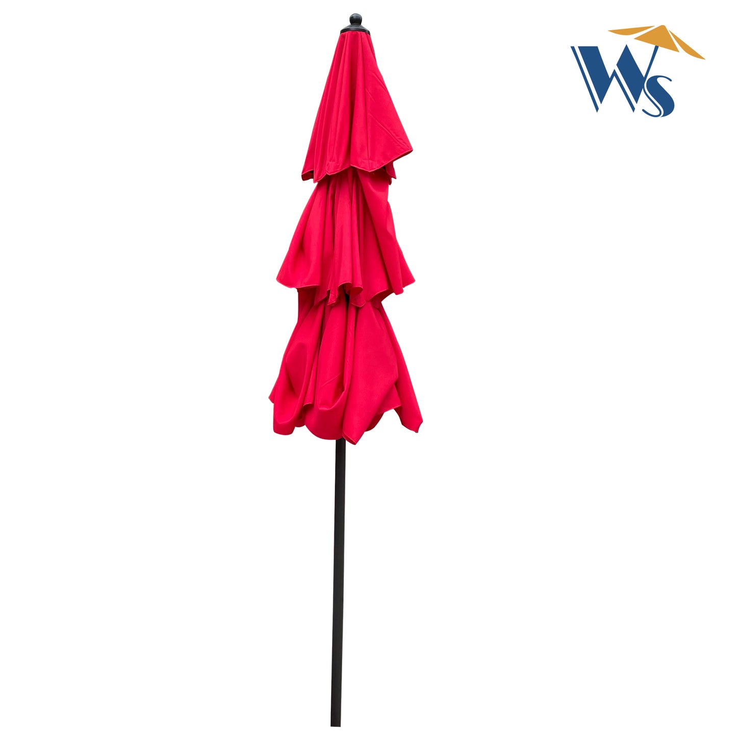 9Ft 3-Tiers Outdoor Patio Umbrella with Crank and tilt and Wind Vents for Garden Deck Backyard Pool Shade Outside Deck Swimming Pool image 6