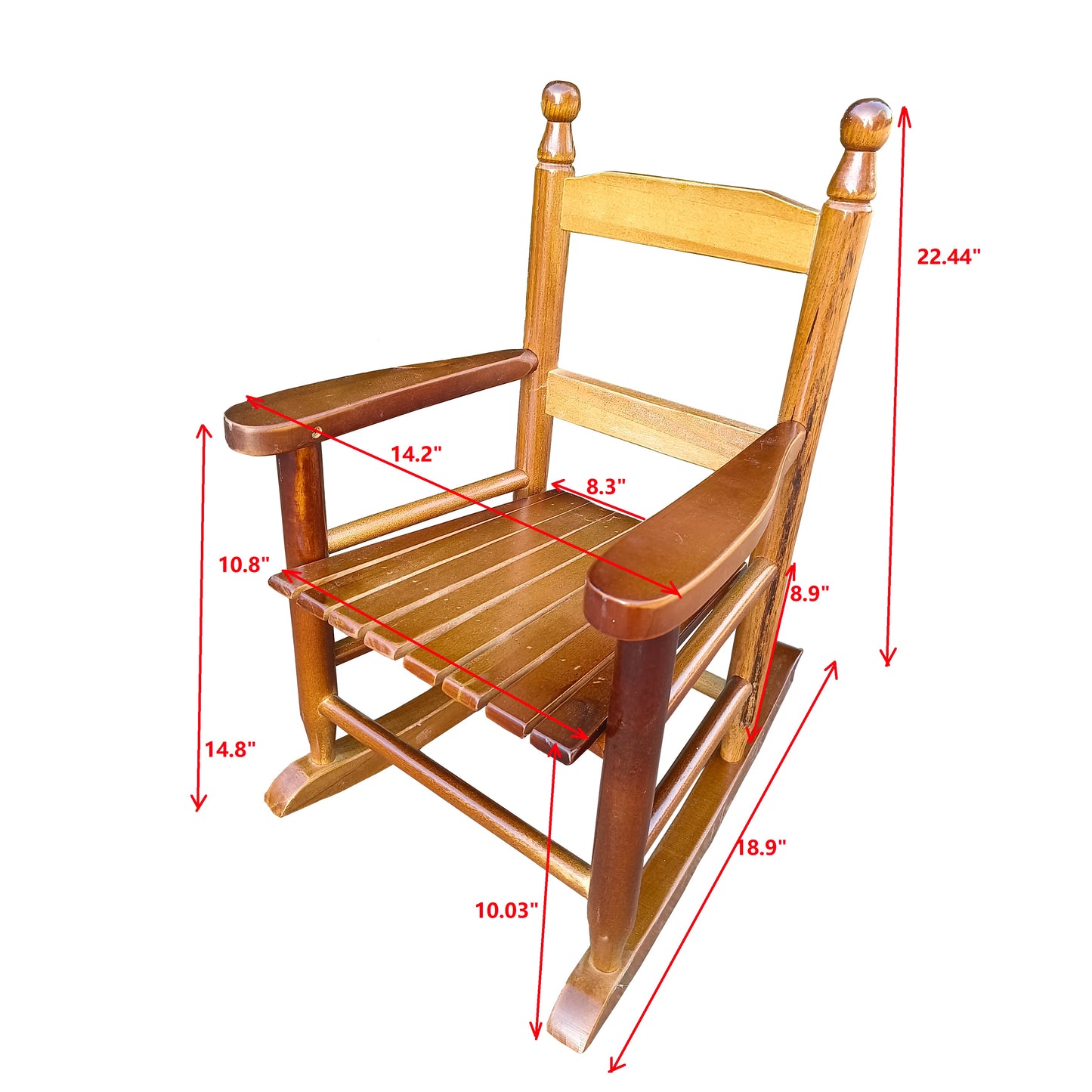 Children's rocking oak chair- Indoor or Outdoor -Suitable for kids-Durable image 7