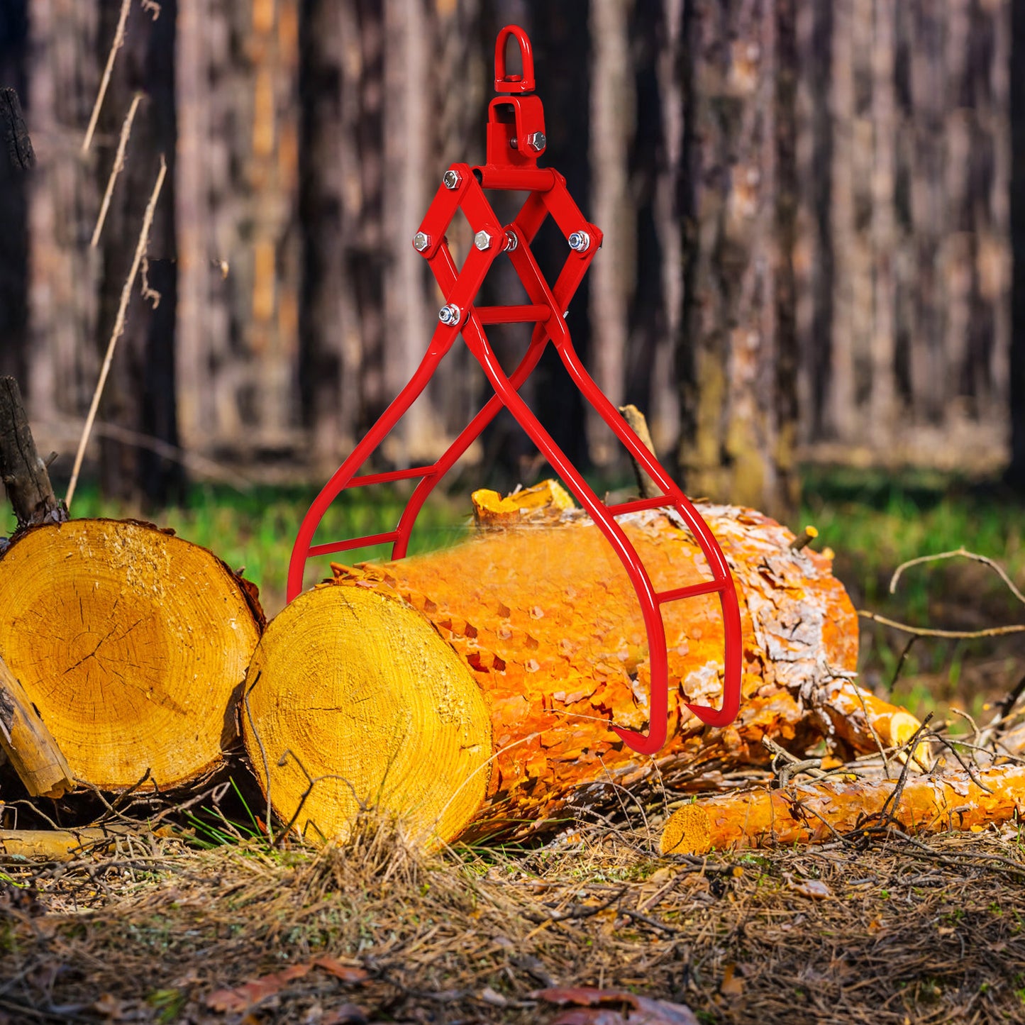 4 Claw Timber Log Lifting Logging Tongs Grabber Tong 36" image 12