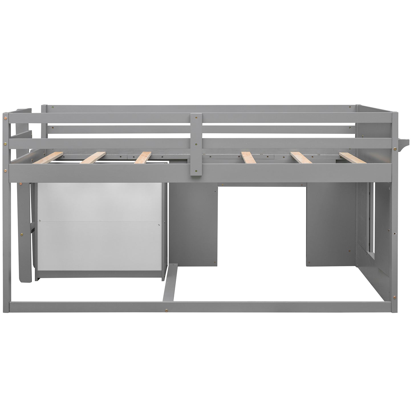 Twin Size Loft Bed with Cabinet and Shelf - Gray (OLD SKU:LP001501AAE) image 12