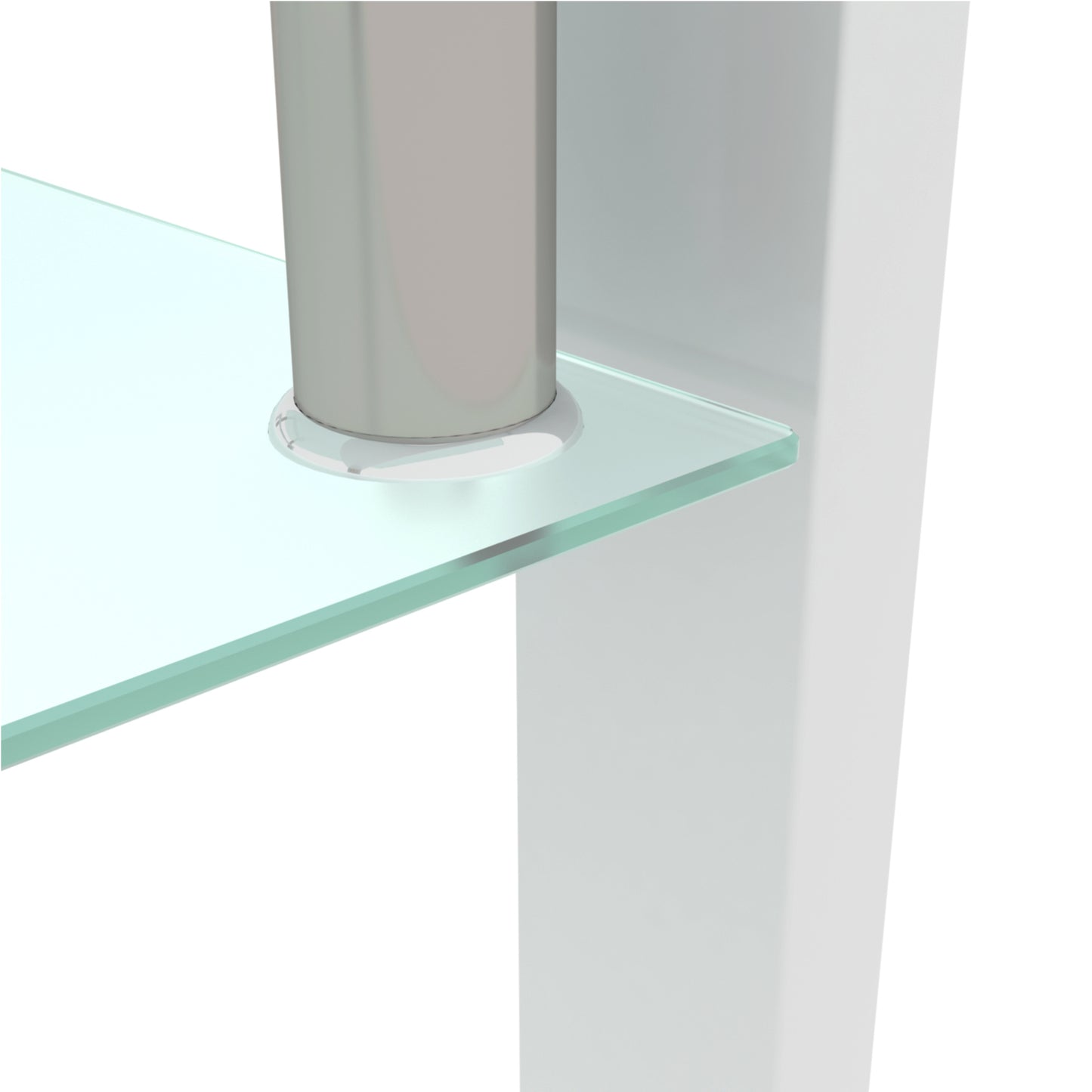 Rectangle Glass Coffee Table, Clear Coffee Table, Modern Side Center Tables for Living Room, Living Room Furniture (Old Sku:W24136821) image 12