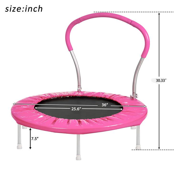 36" TRAMPOLINE WITH HANDLE(PI)-METAL image 6
