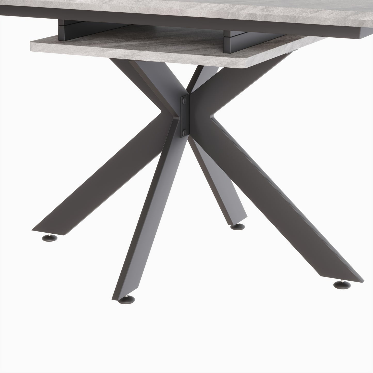 62.4" extendable 78.15" dining Table Set for 6-8 Person for Dining Room,C-shaped Tube Soft padded armless dining chair and Very large Dining Room Table Kitchen Table Chair Set with metal Legs image 12