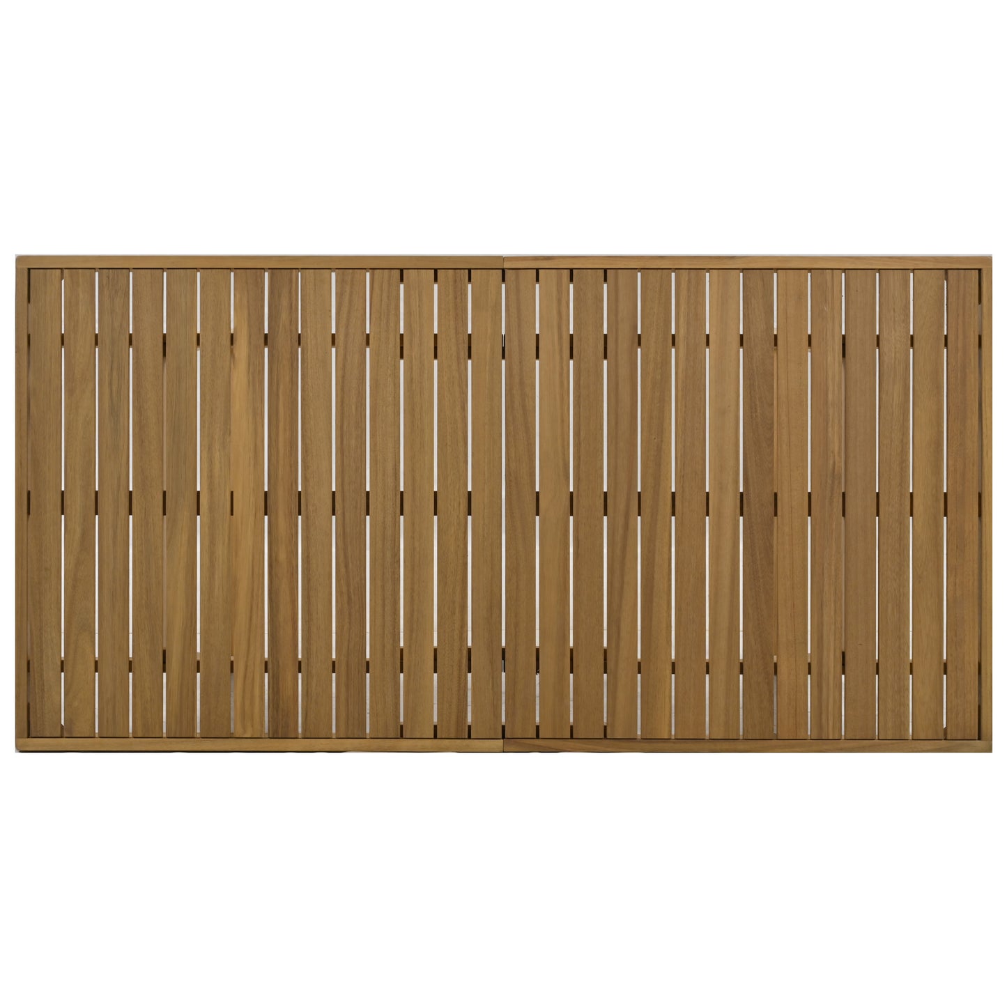 U_Style Multi-person Outdoor Acacia Wood Dining Table and Chair Set, Thick Cushions, Suitable for Balcony, Vourtyard, and Garden. image 12