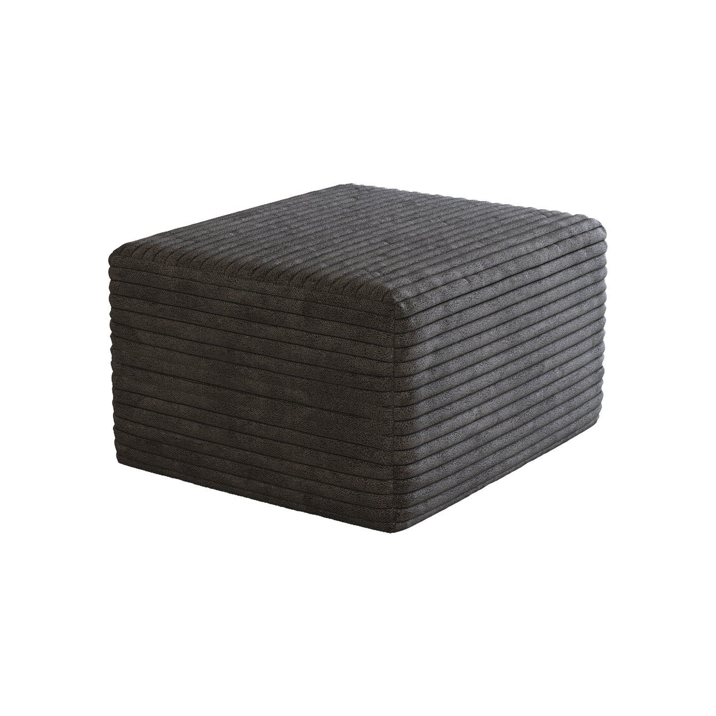 Sofa ottoman,No Assembly Required,Dark Grey(Plush Corduroy Fabric) image 8