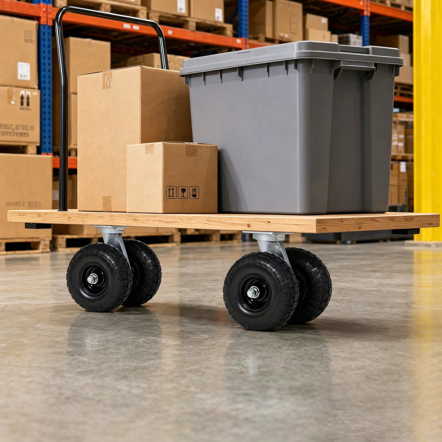 10 in Dual Air Wheels Swivel Caster, 660LBS LOAD CAPACITY image 9