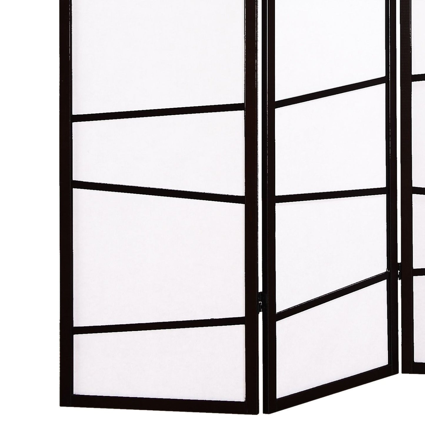 3-Panel Screen Room Divider, Black image 5