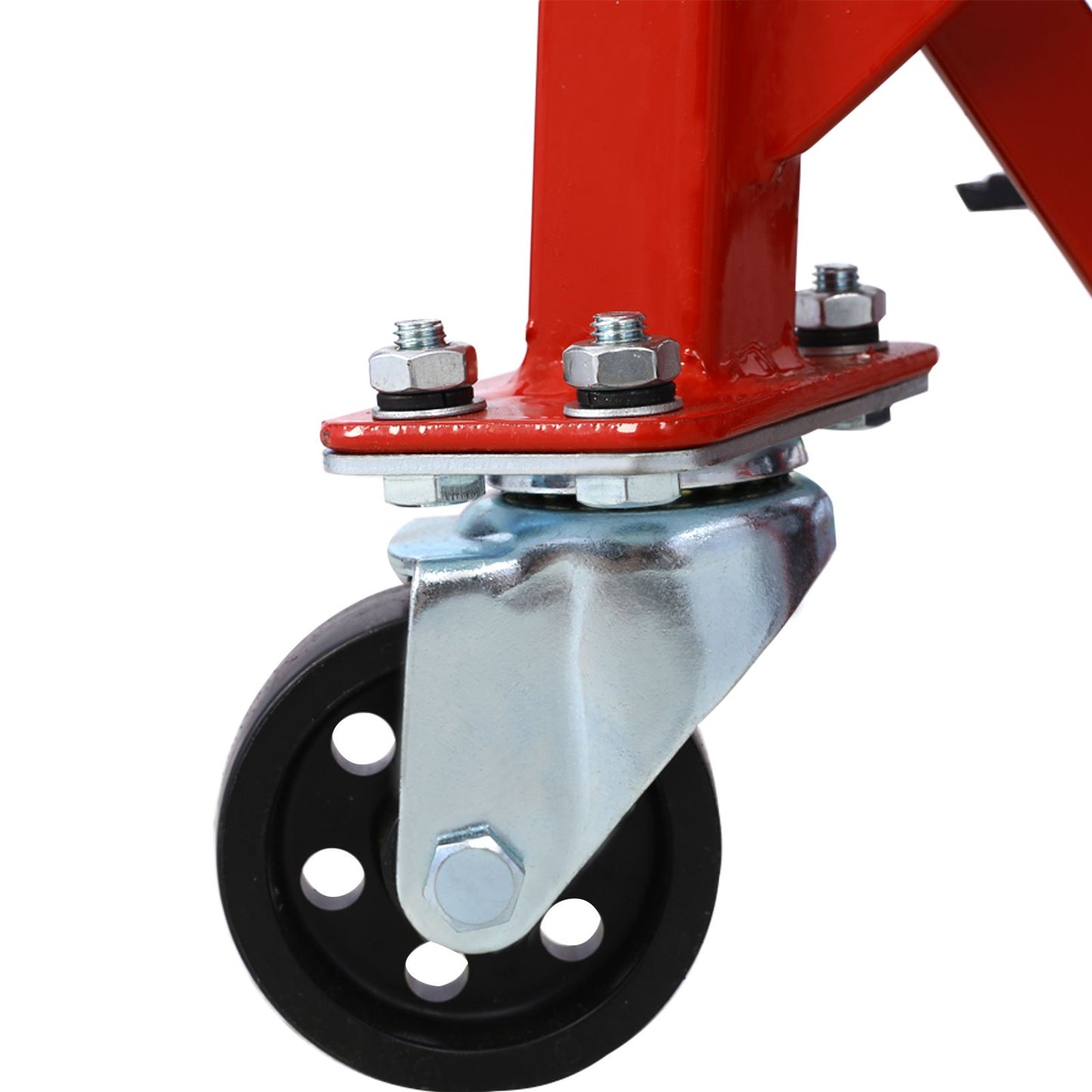 300 lbs Hydraulic Motorcycle Scissor Jack Lift Foot Step Wheels for Small Dirt Bikes,red color image 14