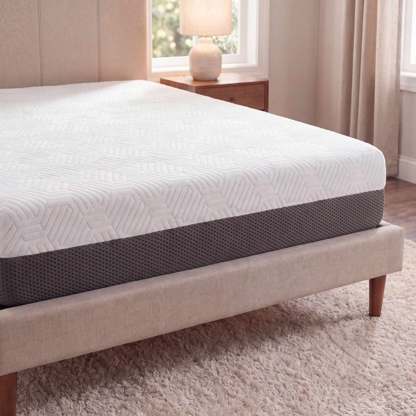 8 Inch Queen Firm Gel Memory Foam Mattress with Temperature Regulating Cover image 8
