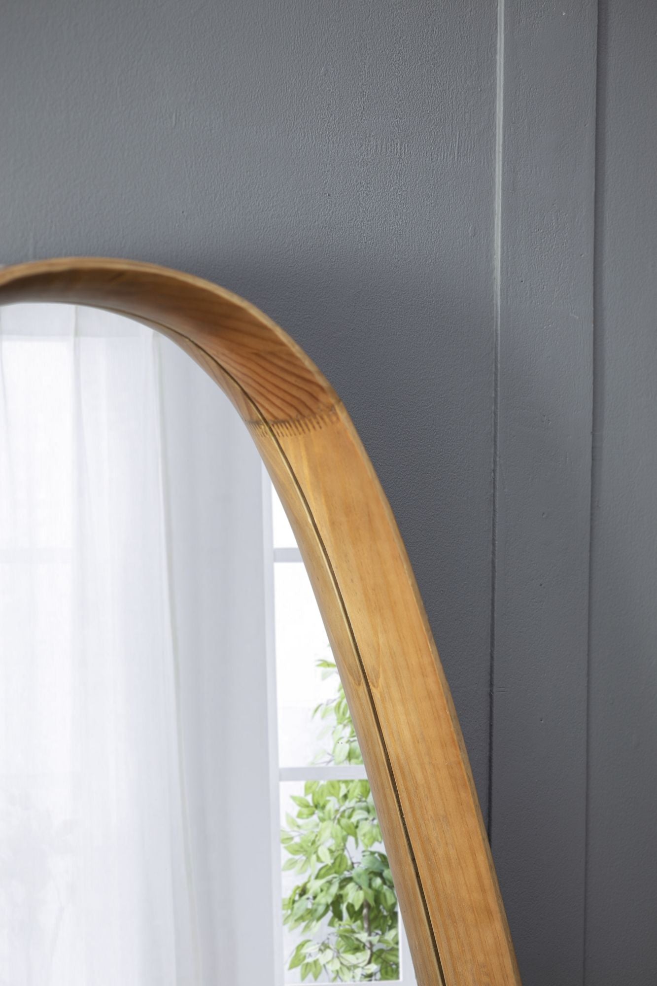 30"x38" Irrgeular Mirror with Wood Frame, Wall Mirror for Living Room Bathroom Entryway image 11