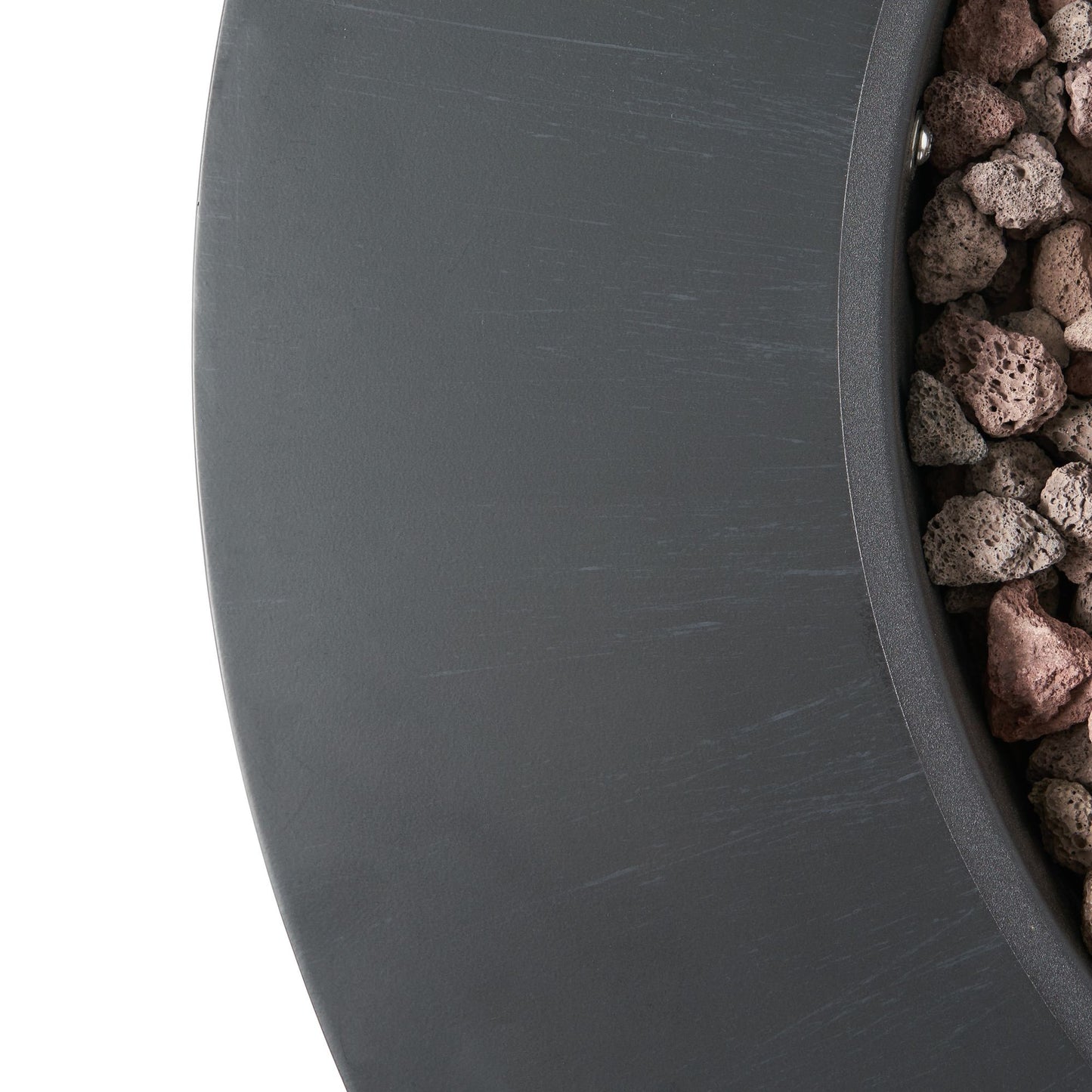 32" Patio 40,000 BTU Round Iron Propane Fire Pit, Dark Grey (Tank Cover not Included) image 15