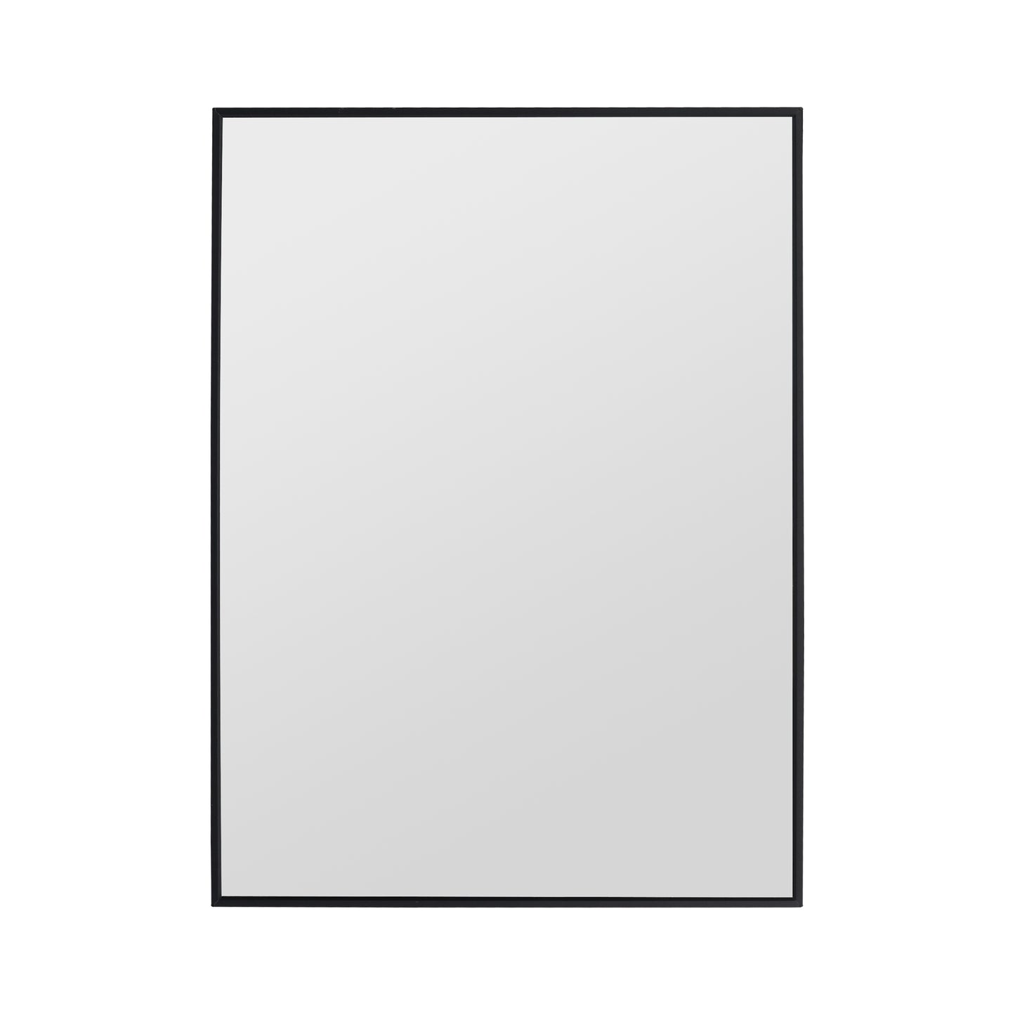 20'' Black Aluminum Frame Bathroom Mirror,Rectangular Wall Mounted Mirror image 12