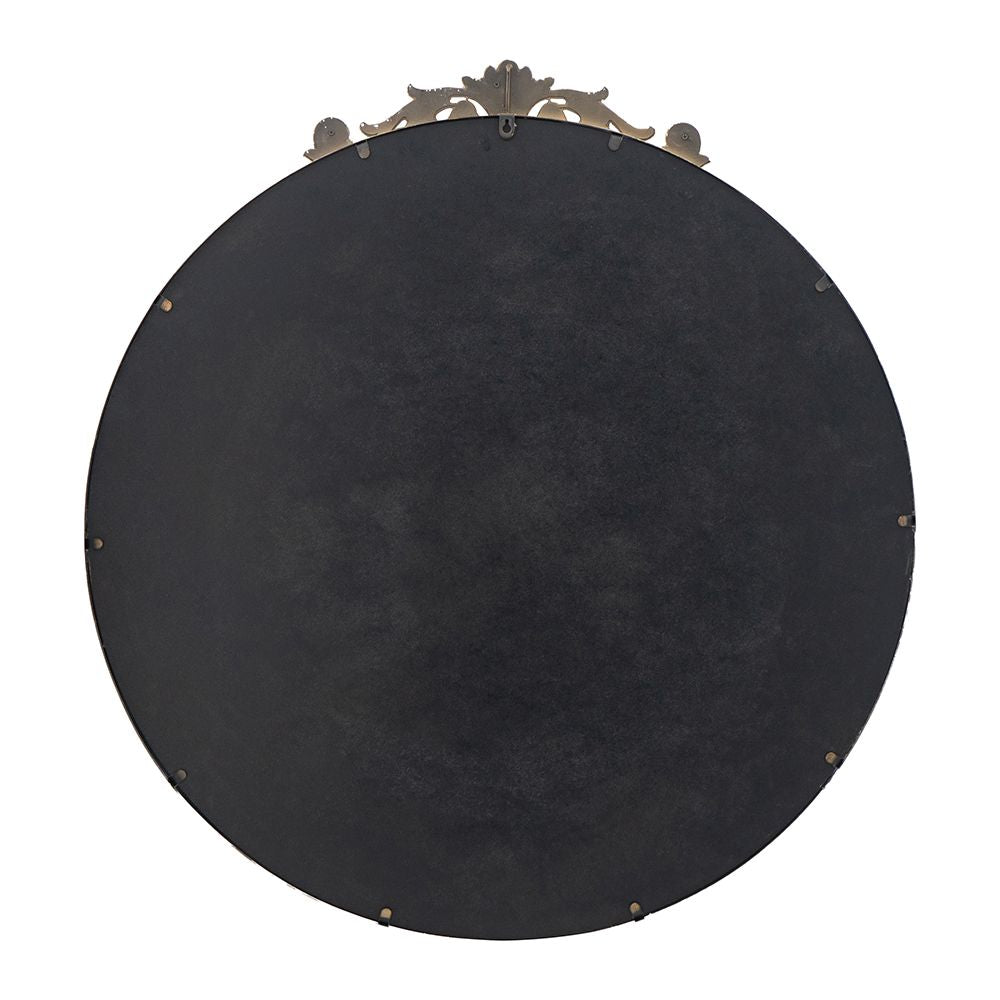 Wall mounted gold mirror 36 inch - packaging and installation