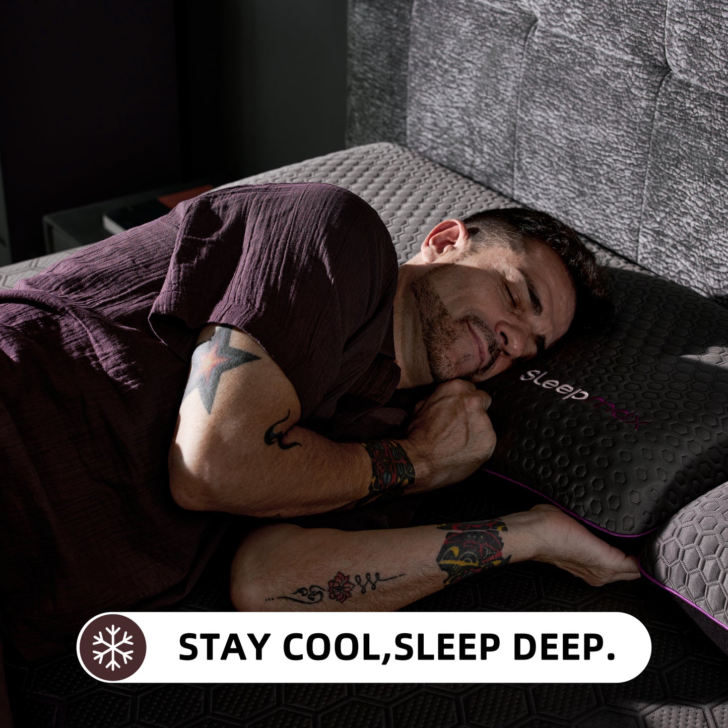 Sleepmax Podium 12" Queen Firm Hybrid Cooling Mattress with Gel Memory Foam, Latex and Honeycomb Matrix Pocket Springs image 6