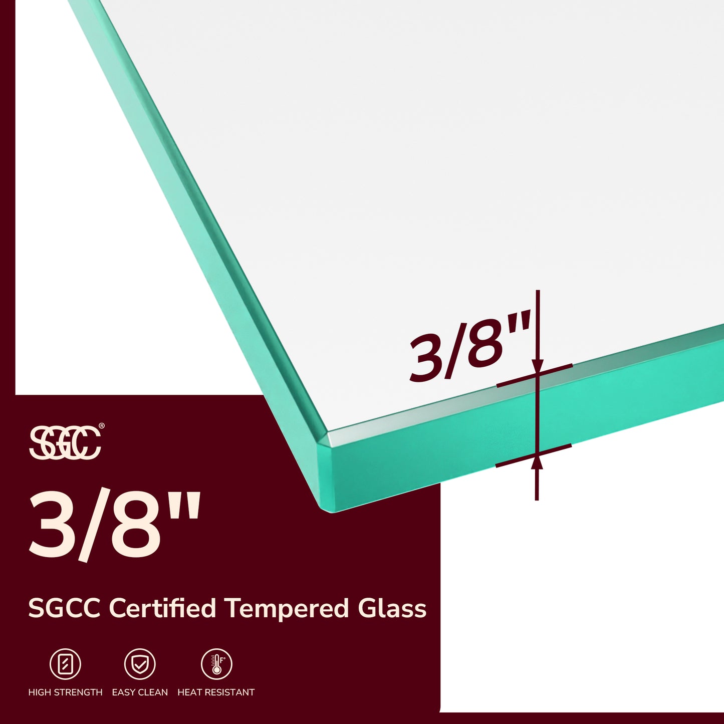56"-60"W x 80"H Frameless Double Sliding Shower Door, 3/8 inches (10mm) Thick SGCC Tempered Glass Door, Brushed Gold image 12