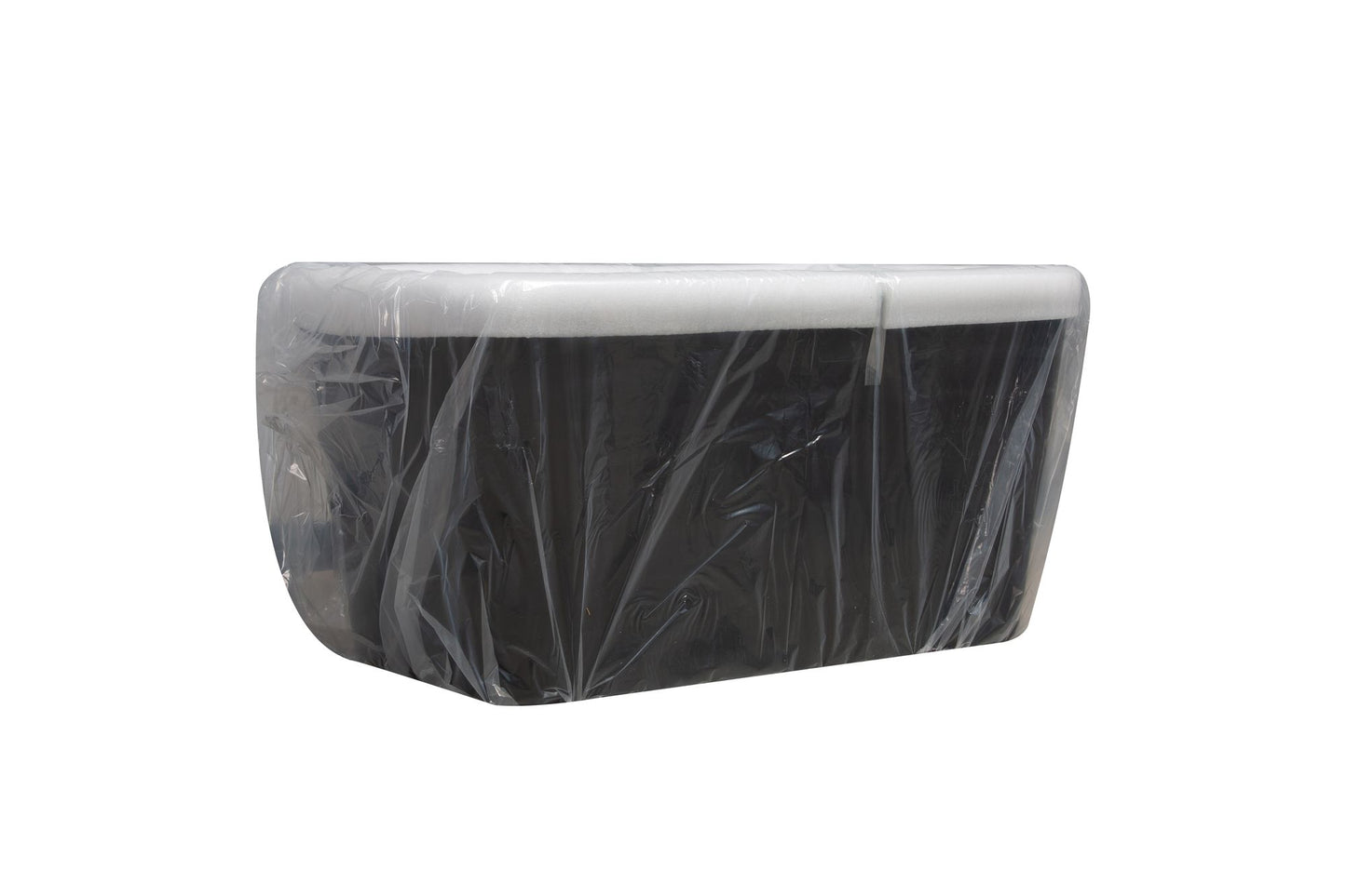 49'' x 28'' Acrylic Freestanding Soaking Bathtub, Square-shape Japanese Soaking Hot Tub, Sit-In Design with Chrome Overf image 17
