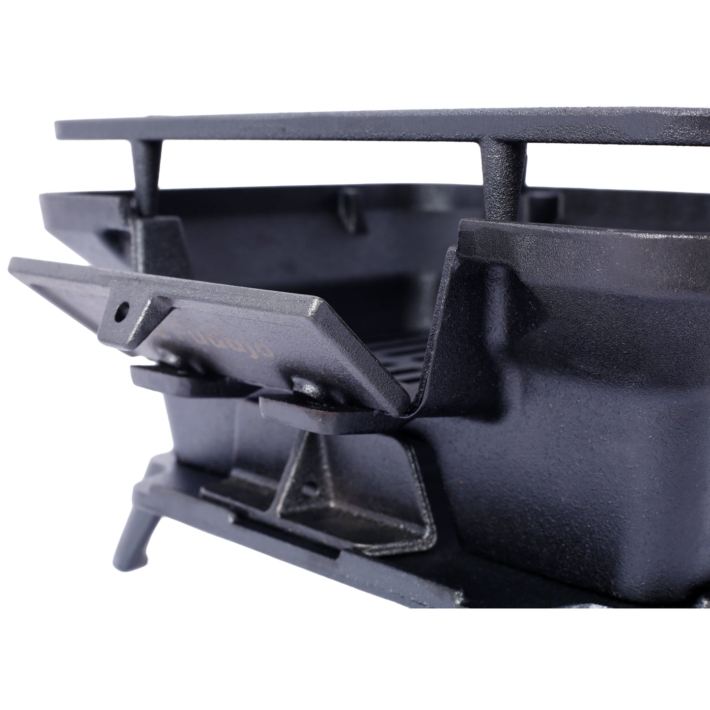Oval Cast Iron Grill Outdoor, Portable Charcoal Grill and Tabletop Cast Iron Skillet - 100% Cast Iron, Durable, Small Charcoal Grill, Camping Stove, Hibachi Grill image 12