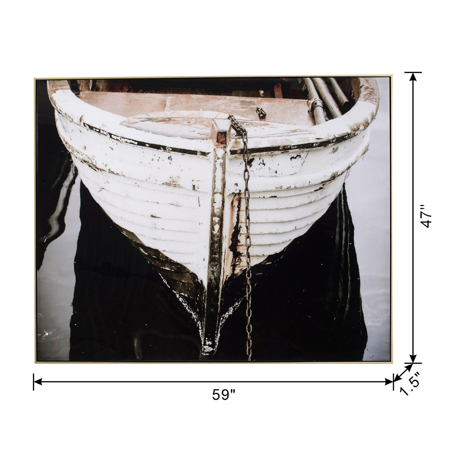 59" x 47" Large Black and White Rectangular Wall Art with Frame, Wall Decor for Living Room Bedrrom Entryway Office image 9