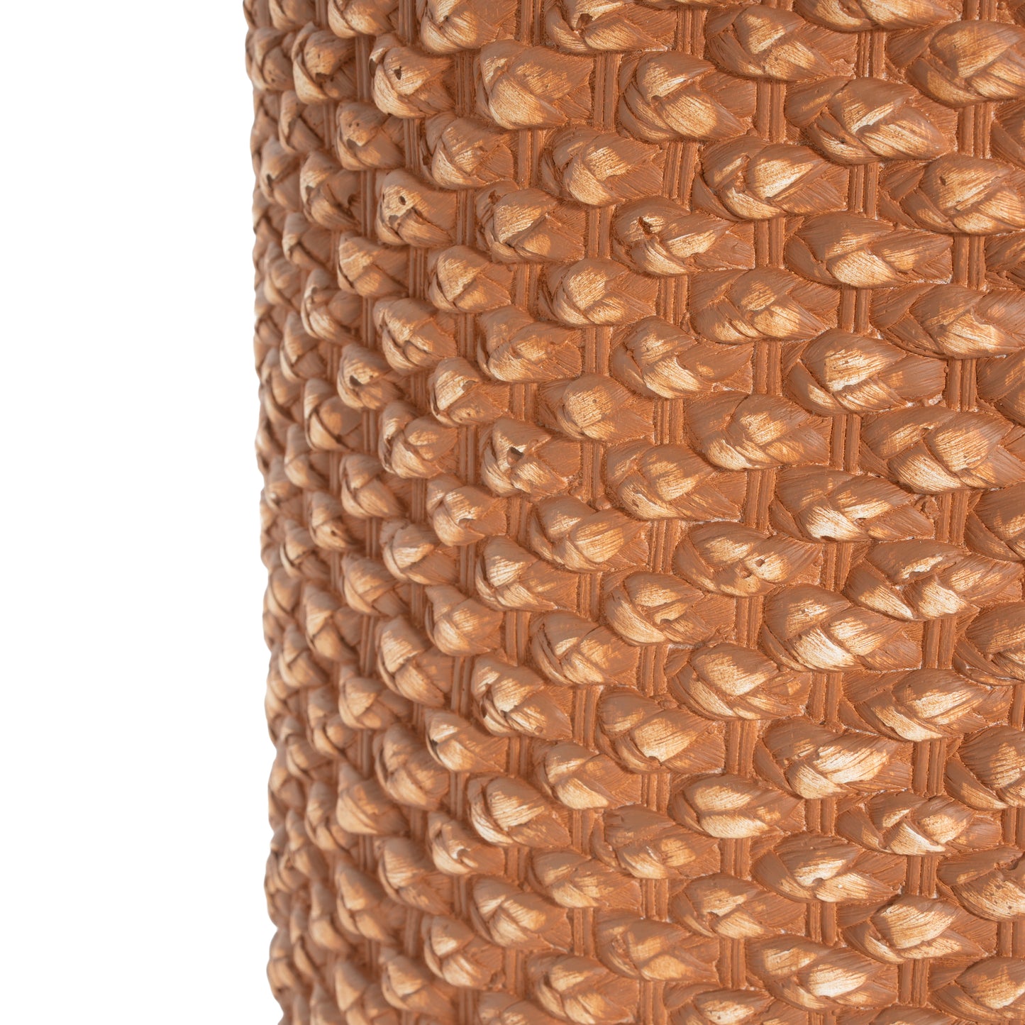 Evie Outdoor Patio Round MGO Side Table, Brown image 12