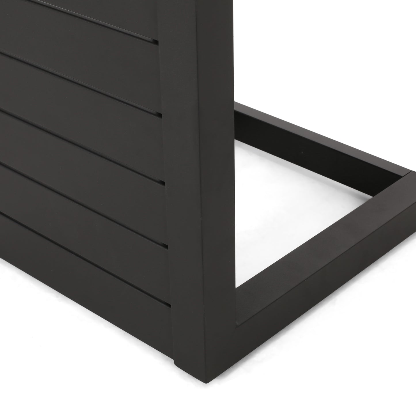 CAPE CORAL ALU C-SHAPED TABLE BLACK image 12