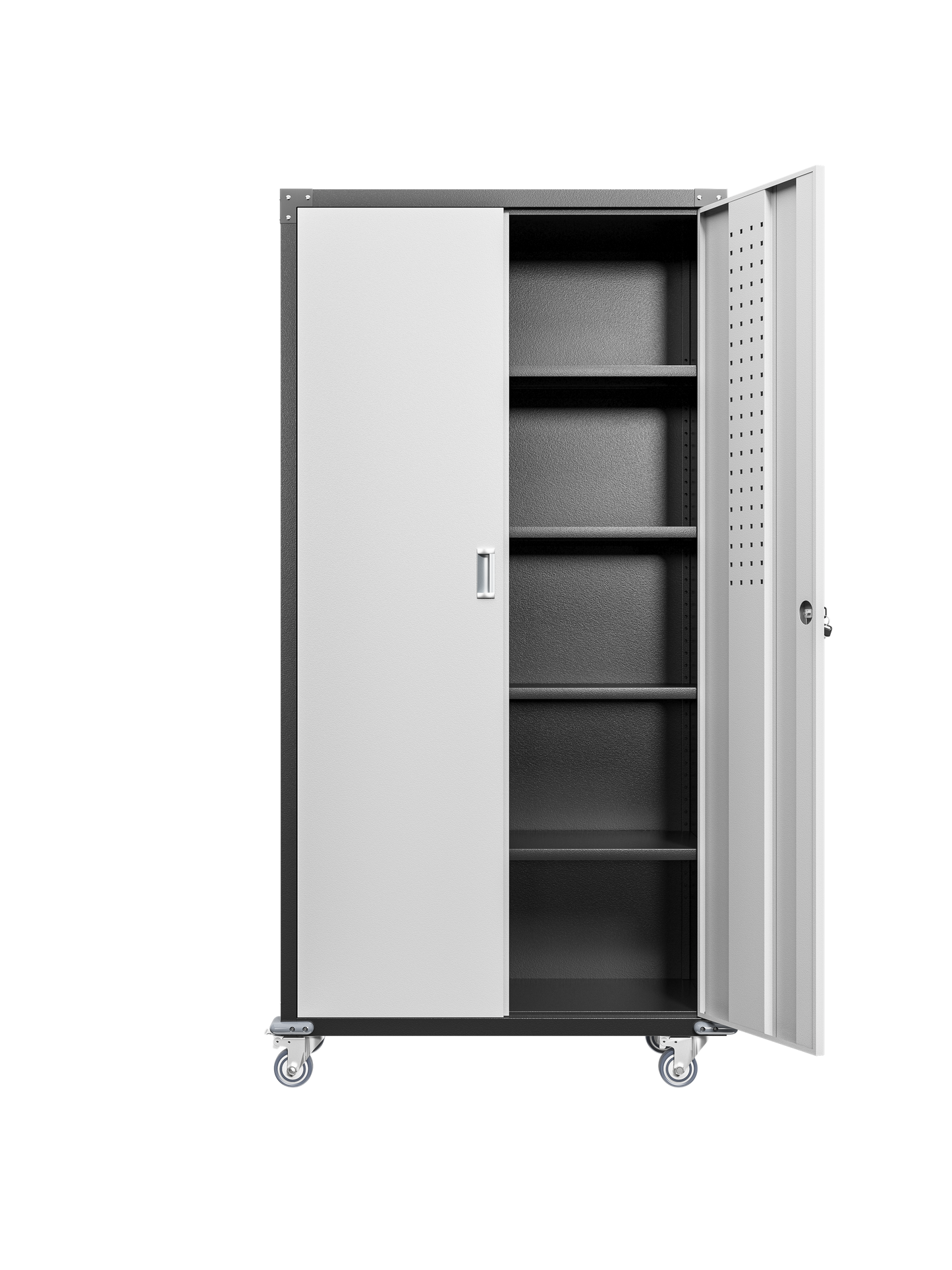 Garage Storage Cabinets with Locking Doors and 4 Adjustable Shelves image 9