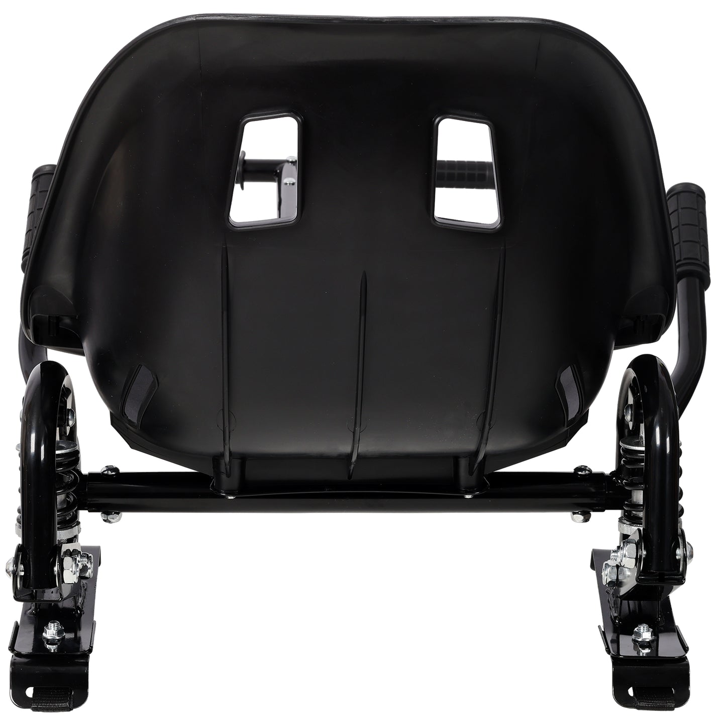 Hoverboard Seat Attachment Go-Kart,Fits 6.5" 8"10" Hoverboards, Heavy Duty Dual Pole & Dual Shock Absorber,Sturdy Adjustable Off-Road Frame,Hover Cart for Family Fun,not include Hoverboard,Black image 12
