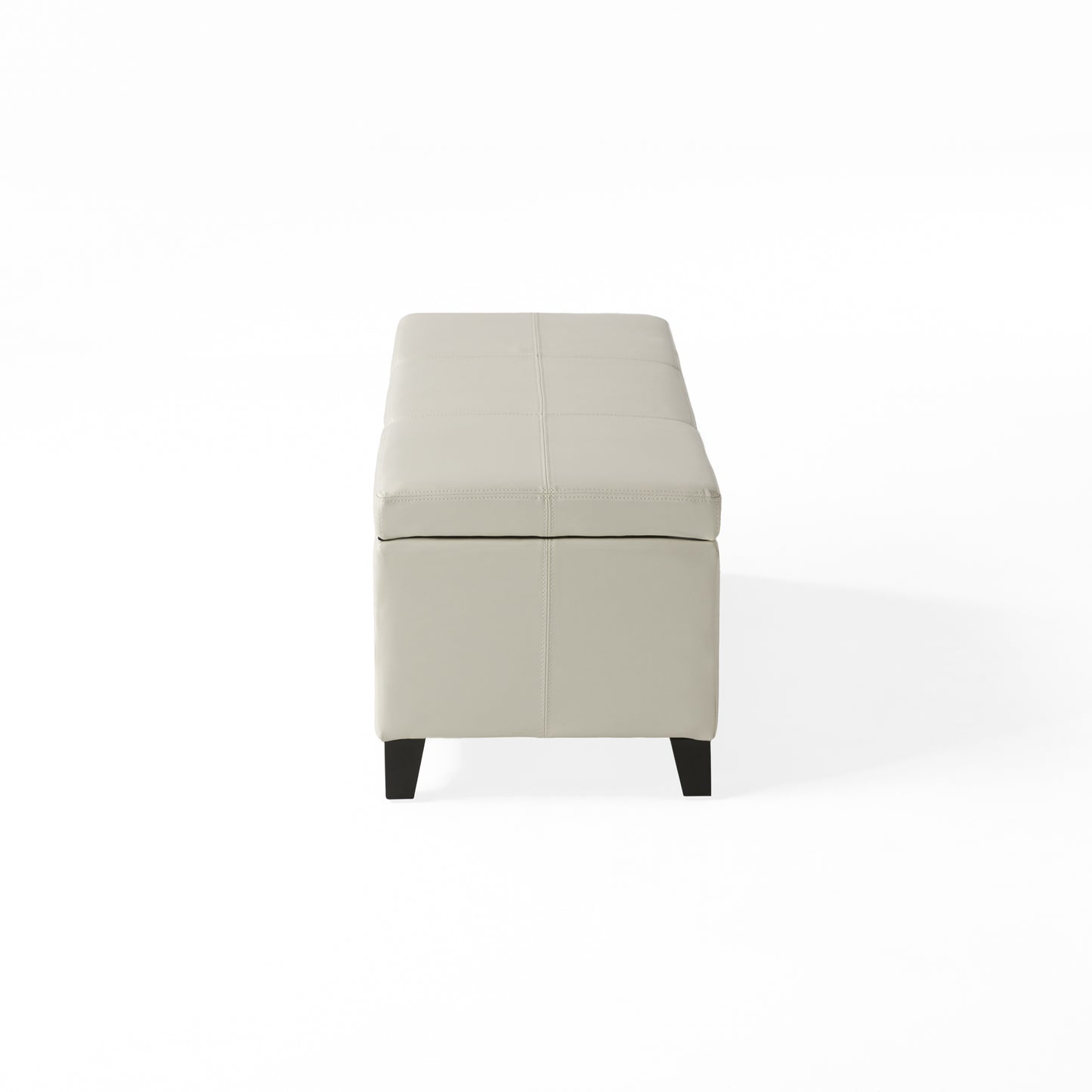 Upholstered PU Leather Storage Ottoman, Solid Wooden Legs (old sku 57742.00IVY) image 12