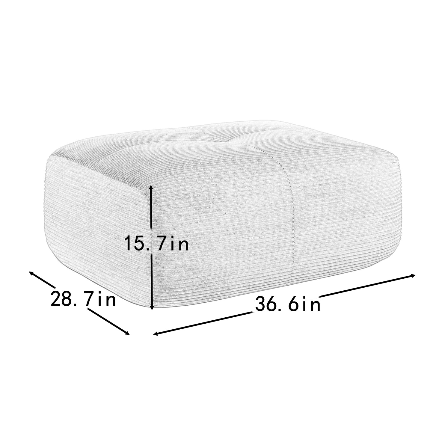 Hamlet LSF&RSF Corner Sofa W/Pillows Corduroy- Grey image 5