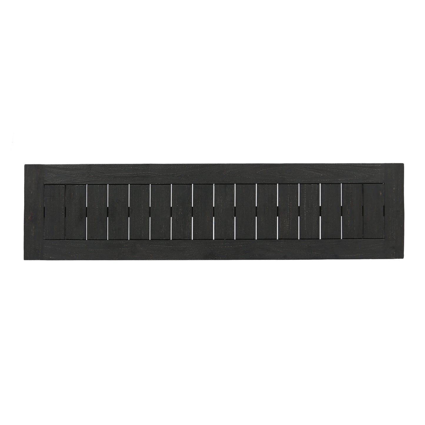 Outdoor Acacia Wood Dining Bench,Dark Grey image 7