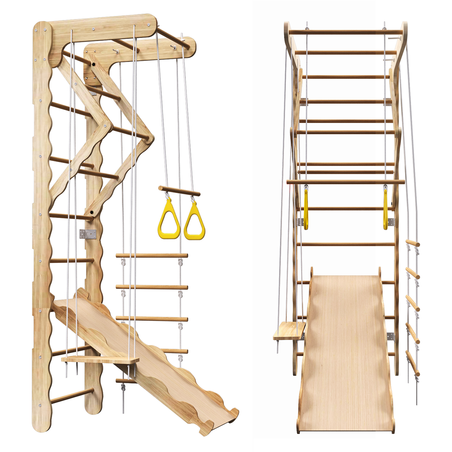 Toddler Climbing Toys Indoor Kids Pikler Triangle Set Foldable Indoor Ladder Climbing Gym Climber image 6