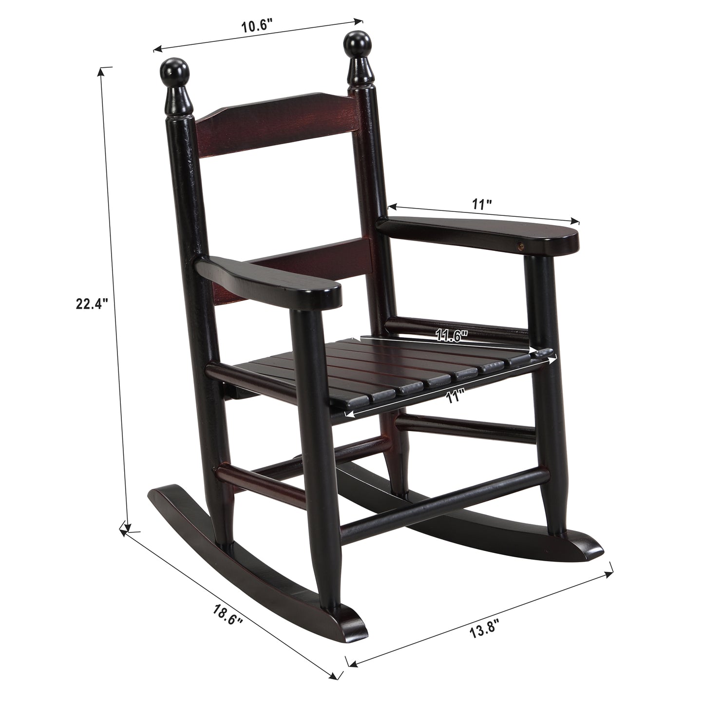 Children's rocking oak chair- Indoor or Outdoor -Suitable for kids-Durable ESP image 9