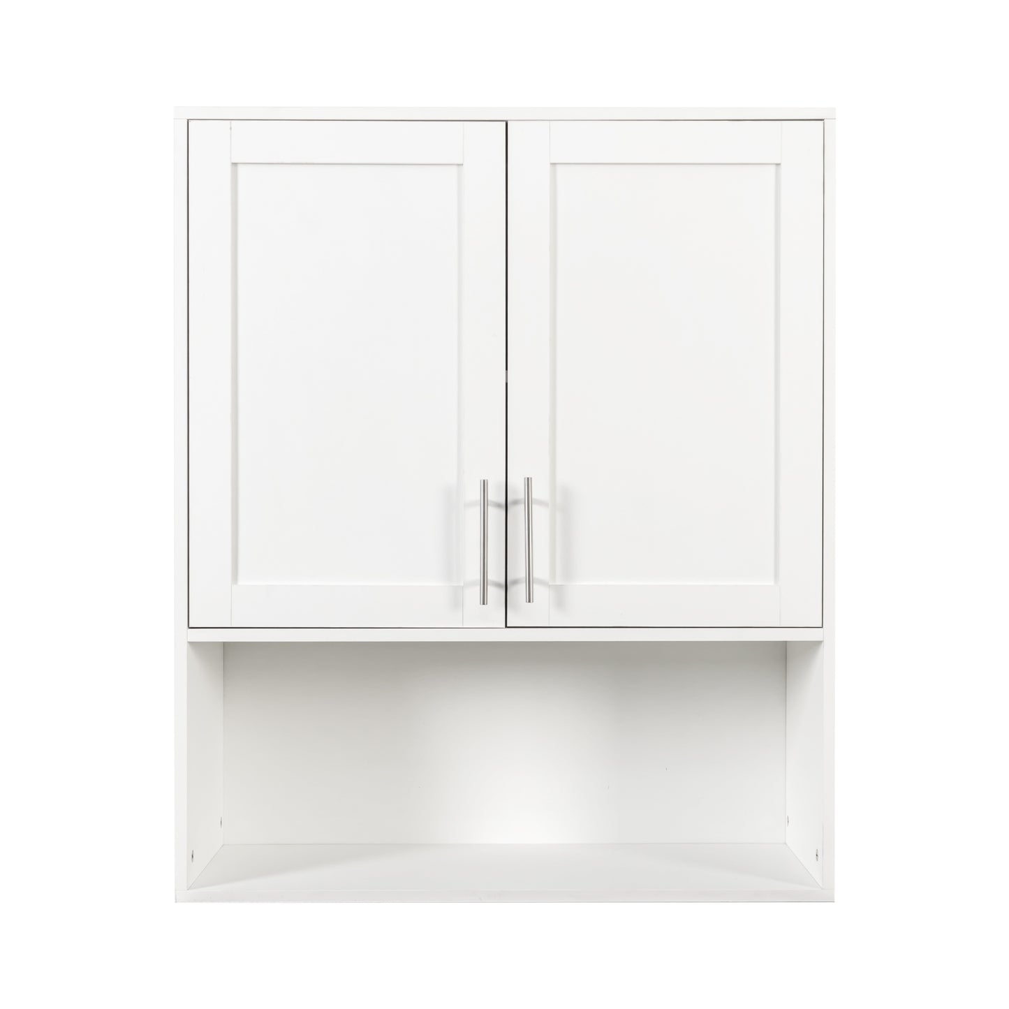 Bathroom Mirror Cabinet - Two Door Wall Cabinet Bathroom Vanity Mirror Cabinet with Facial Tissues Slot and Multifunctional Storage Area image 11