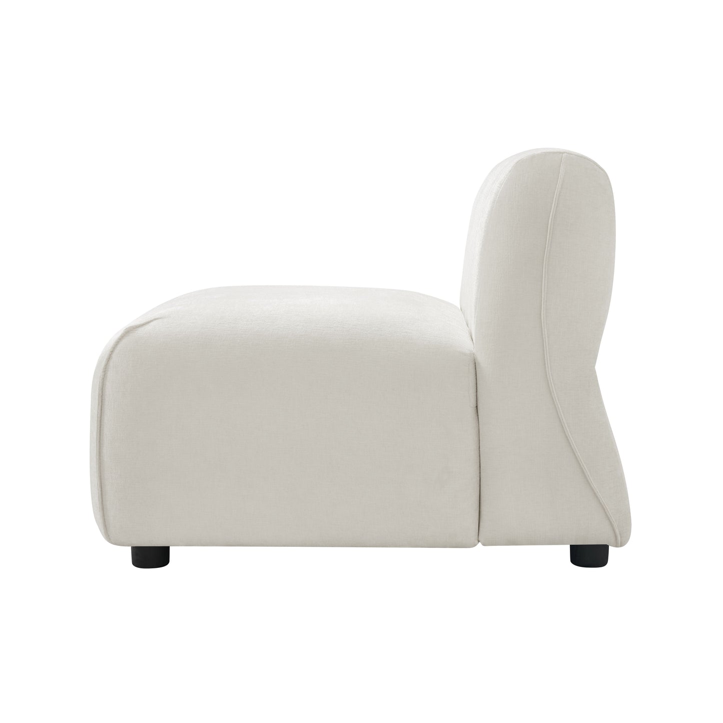 Modern Curved Upholstered Accent Chair – Curved Plush Design for Living Room & Bedroom image 9