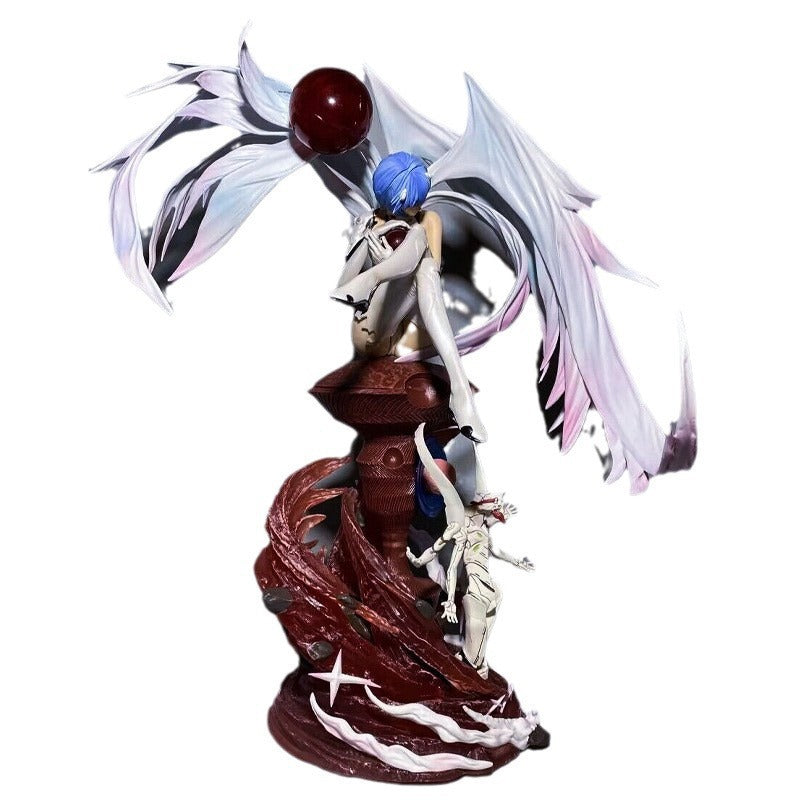 SH Shinseiki Evangelion Dual Head Goddess Angel Ayanami Rei Figure Anime Girl Ornament