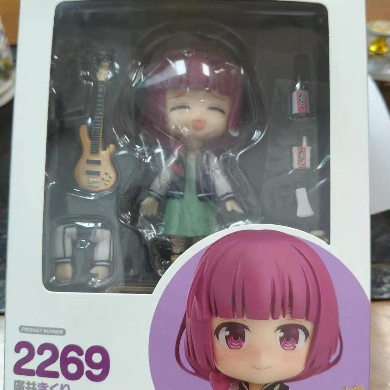 Nendoroid 2269 Gotoh Hitori Bocchi the Rock! Hiroi Kikuri Anime Figure Desktop Ornament Interchangeable Face Parts