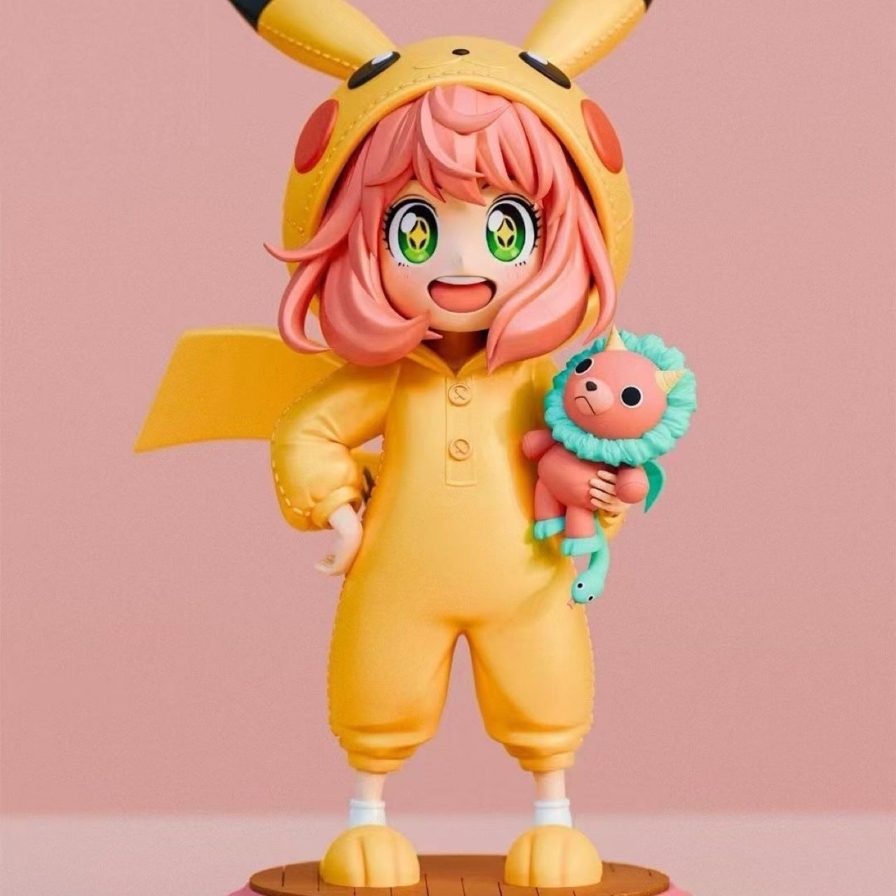 Spy x Family Anya Cosplay Pikachu Figure 2D Bishoujo Desktop Ornament Gift Model