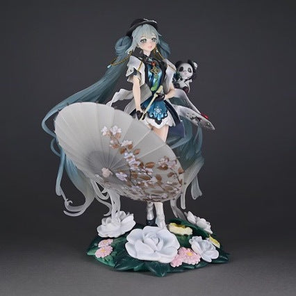 Panda Hatsune Miku Princess Future Bishoujo Anime Trend Desktop Birthday Gift GK Figure Statue