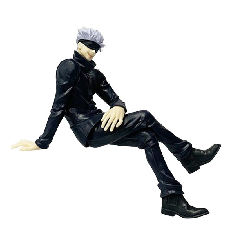 Jujutsu Kaisen Figure Anime Yuji Itadori Sorcerer Pose Chair Sitting Gojo Satoru Figure Model