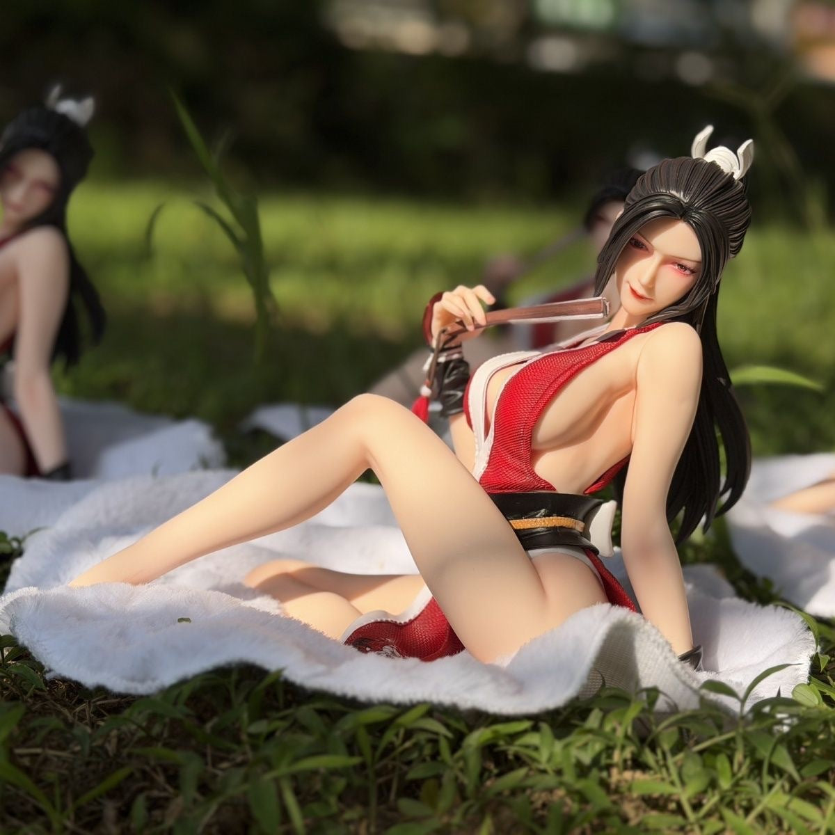 Sitting Mai Shiranui 1/4 Female Sculpture Series Zhenxian's Bath Anime Figure