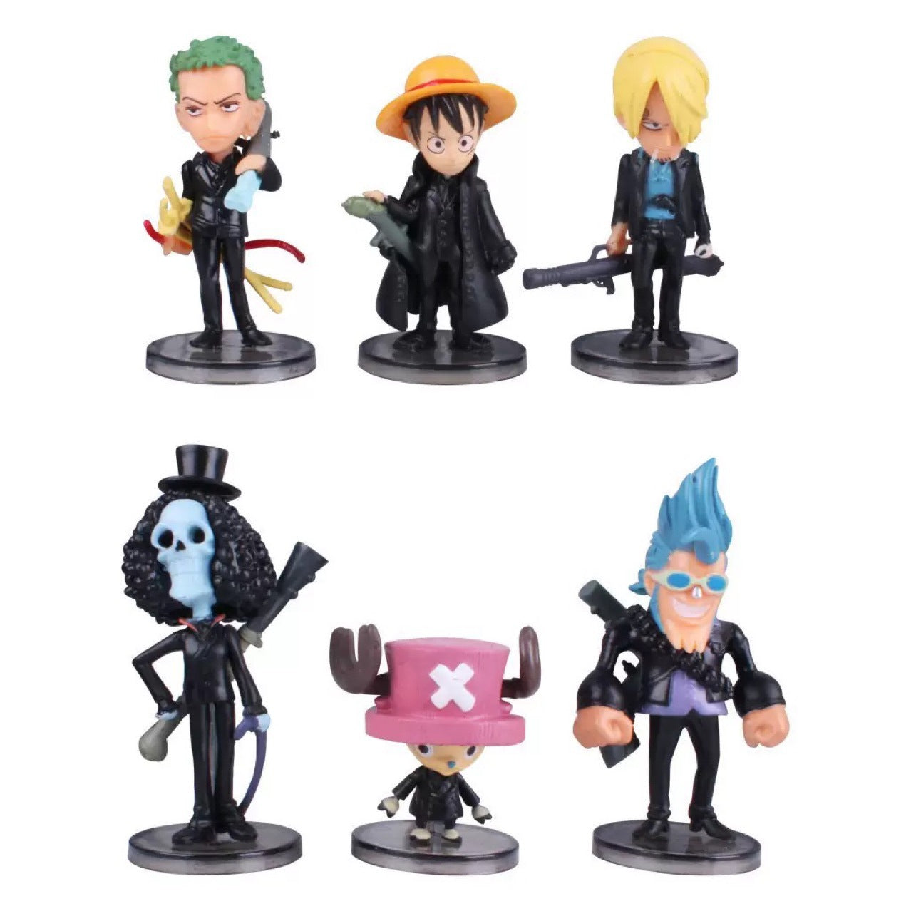 One Piece Blind Box Black Pirate King Figure Luffy Zoro Desktop Cake Ornament
