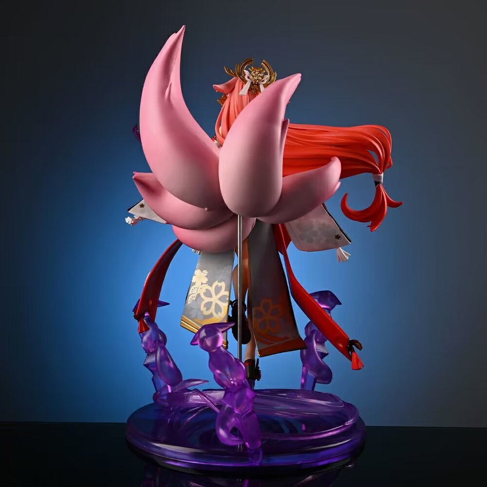 Genshin Impact Yae Miko Figure, Fox Form, Shrine, GK Model